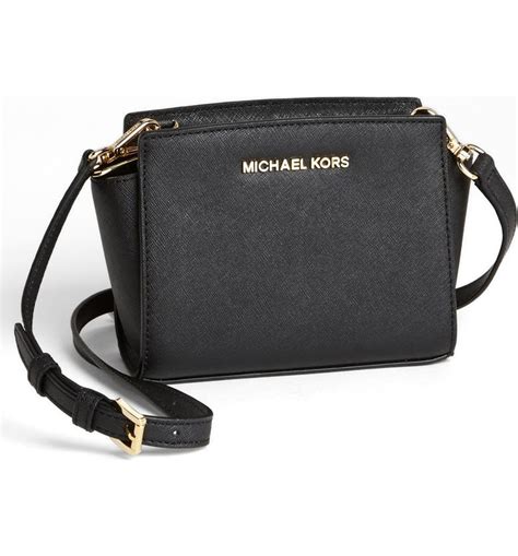 michael kors selma houndstooth saffiano leather mini messenger|Selma Medium Saffiano Leather Crossbody Bag .